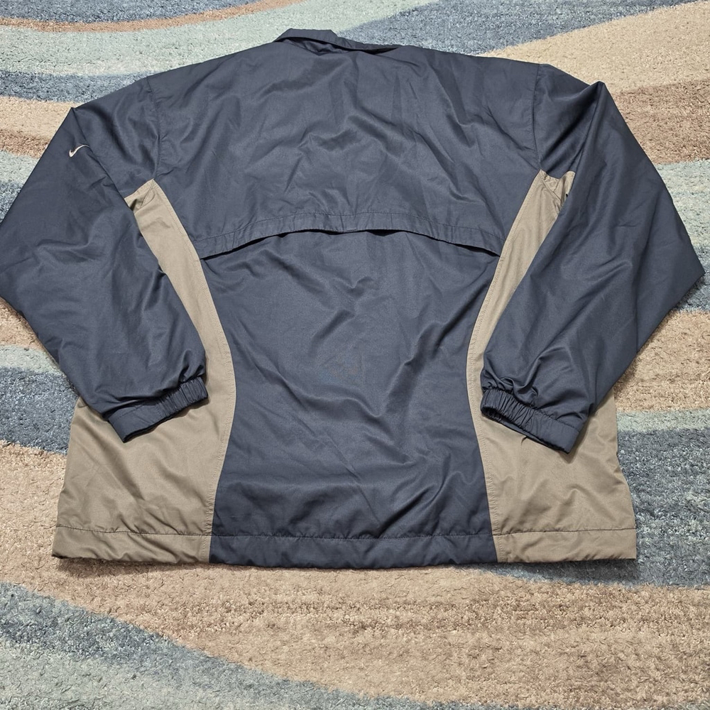 Nike Golf Clima Fit Jacket Mens M Gray Tan 1/4 Zip Windbreaker Lightweight - Picture 2 of 9